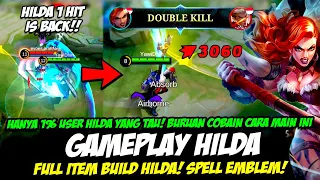 HANYA 1% USER HILDA YANG TAU❗EMBLEM HILDA & BUILD HILDA TERSAKIT 2023❗ TUTORIAL & GAMEPLAY HILDA EXP