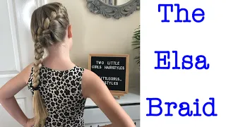 ‘Elsa Braid’ french braid hair tutorial