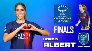 KORBIN ALBERT ⭐️ UWCL 1/4 FINALS  2ND LEG ☆ PSG 🆚️ BK HACKEN