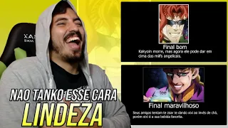 JoJo's Bizarre Adventure todos os finais | Leozin React