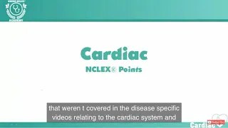 cardiac nclex@quick point