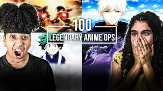 TOP 100 LEGENDARY ANIME OPENINGS! *FIRST TIME REACTION* | Couples Reaction