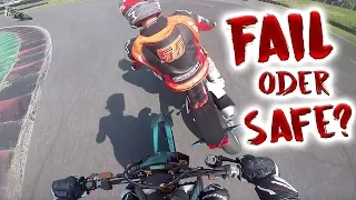 Supermoto Rennstrecke mit der EXC! | Kollision mit Meddes