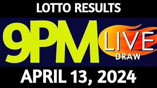 Lotto Result Today 9:00 pm draw April 13, 2024 Saturday PCSO LIVE