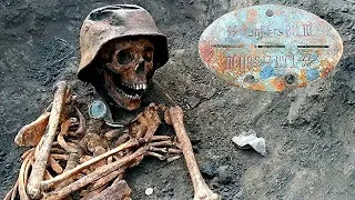 EXCAVATIONS OF GERMAN SOLDIERS / WWII METAL DETECTING