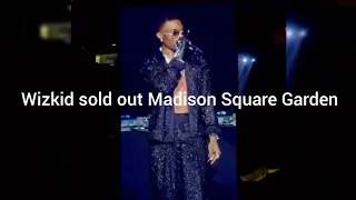 Watch Wizkid's Performance at His Sold Out Concert in Madison Square Garden, America