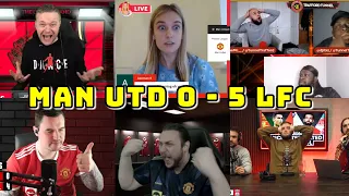 BEST COMPILATION | MAN UNITED VS LIVERPOOL 0-5 | PART 1 |  LIVE WATCHALONG MUFC FANS CHANNEL