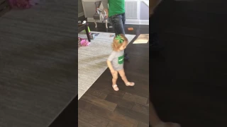 The Three Tunes Irish Dance - Toddler teaching Dad