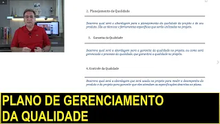 Como fazer o PLANO DE GERENCIAMENTO DA QUALIDADE DO PROJETO na prática