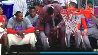 Dwight Howard...caught in the act!!!  Team unity!!!
