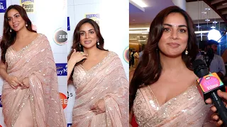 Shraddha Arya Looks Gorgeous In Saree At Zee Rishtey Award Talks About Her Upcoming Projects