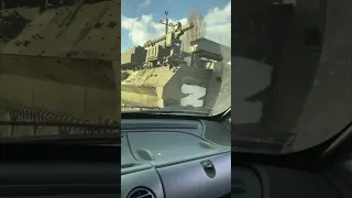 Russian military vehicles come to burn