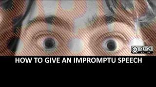 How To Give an Impromptu Speech