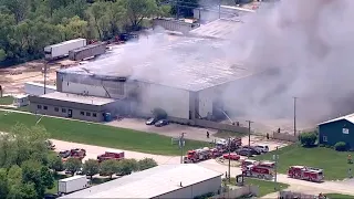 WATCH LIVE: Fire burning in Plainfield area, as numerous crews work to put it out