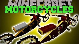 Minecraft: MOTORCYCLES (HAVE EPIC MOTORCYCLE RACES!) Mod Showcase