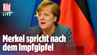 🔴Merkel nach dem Impfgipfel: Das wurde beschlossen | BILD Live