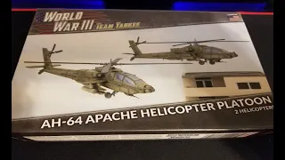 Team Yankee - AH 64 Apache Helicopter Platoon Unboxing