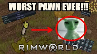 Can I Beat Rimworld with the WORST PAWNS POSSIBLE?