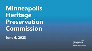 June 6, 2023 Heritage Preservation Commission