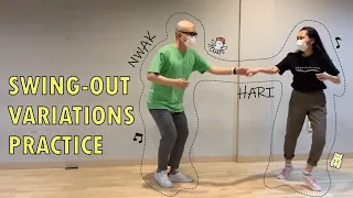 스윙 아웃 베리에이션 연습 (개인 위생 철저!) (Lindy hop dance｜Swing dance｜Swing-out variations)