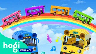 Buses Coloridos 2 | Aprende los Colores con Autobuses | Canciones Infantiles | Hogi en español