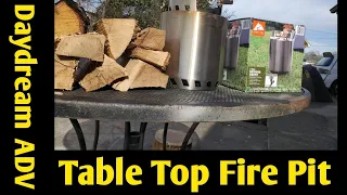 Ozark Trail 7 inch Fire Pit | Great Wood Stove | Review | Burn Test | Daydream Adventures
