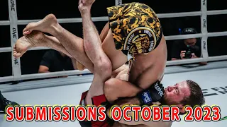 MMA Submissions of October 2023