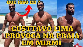 Gusttavo Lima CURTINDO uma PRAIA em Miami com a família e amigos