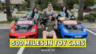 500 miles in a toy car 😱 A Guinness World Record attempt for 'Longest Distance by Toy Car'