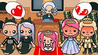 Princess Was Abandoned By Royal Family But Ghost Family Adopted Her👻😱 Toca Life World | Toca Boca