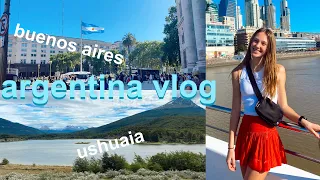 ARGENTINA TRAVEL VLOG | buenos aires & ushuaia trip