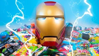 HUGE Iron Man Surprise Helmet Super Hero Toys for Boys Surprise Ooshies Marvel Toys Kinder Playtime