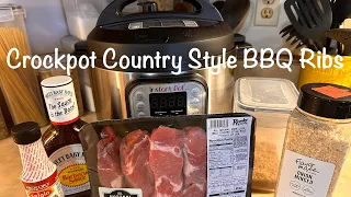 Country Style BBQ Pork Ribs/@AtHomewithMimiandKiki/Crockpot Recipe