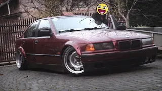 Brawurowa jazda samochodem BMW e36 | Parkowanie na ręcznym z 30 metrów | Ep. 69. hehe