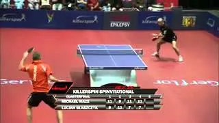 9) Giat tu ngoai vao _Killerspin SPINvitational - Michael Maze vs Lucjan Blaszczyk