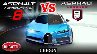 Bugatti Chiron: Asphalt 8 vs Asphalt 9