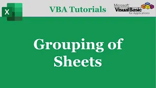 VBA Code To Group or Ungroup Worksheet | Excel VBA Tutorials | Part-03
