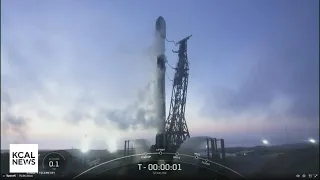 SpaceX launches Falcon 9 into Southern California sky