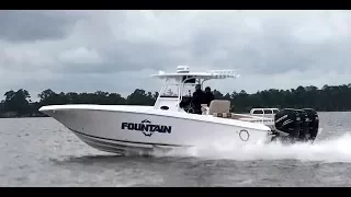 1000+ HP Fountain 38 Center Console - One Wake