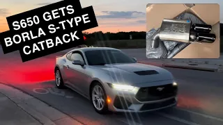 2024 MUSTANG GT S650 WITH BORLA S TYPE CATBACK EXHAUST. (15-17/18-24* compatible*)