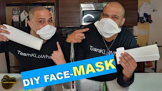 How To Make A Mask Out Of Paper Towel | DIY Face Mask At Home Easy