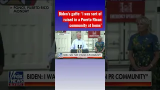 Biden says he was ‘sort of raised in a Puerto Rican community’ in latest blunder #shorts