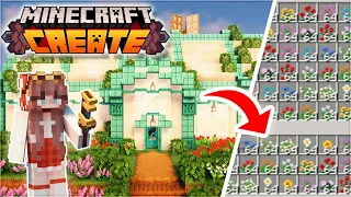 I built an OP Modded Greenhouse with the Minecraft Create Mod ⚙️ | Episode 3