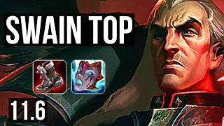 SWAIN vs AATROX (TOP) | 3/0/8, 700+ games, 1.1M mastery | EUW Master | v11.6