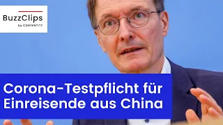 Lauterbach: Corona-Testpflicht für Einreisende aus China