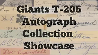 T206 Giants Autograph Project "Complete" Full Collection Showcase