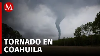 Reportan tornado al norte de Coahuila; tira postes y afecta la luz en algunas zonas