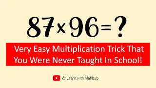 Multiplication Trick for Big Numbers | Faster Mind Calculation Hack