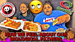 MY FIRST TIME TRYING QUIZNOS | OPENING UP ABOUT OUR BIOLOGICAL FATHERS | HOW WE FEEL STORY TIME!