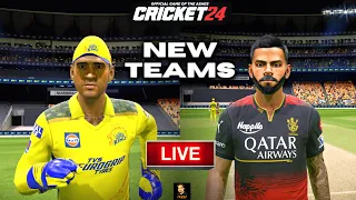 CSK vs RCB IPL 2024 New Teams T20 Match In Cricket 24 - RtxVivek